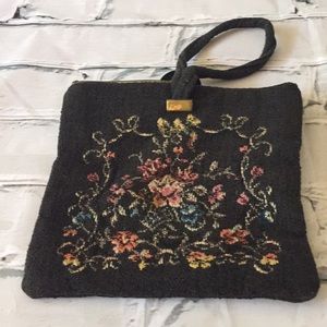 Vintage Tapestry Wristlet